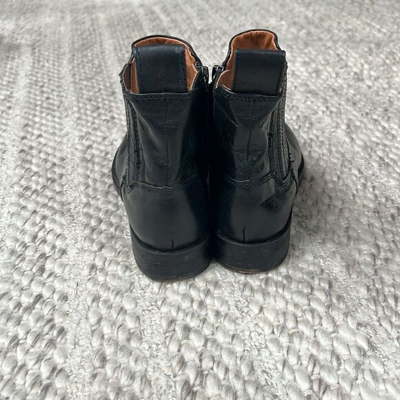 Franco Sarto Linc Chelsea Black Leather Boots Booties US 6.5 - Picture 4 of 10